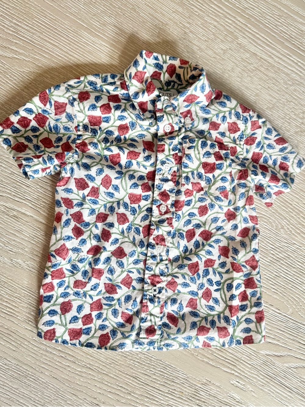 J Crew / Crew Cuts toddler floral short sleeve button down, 2T